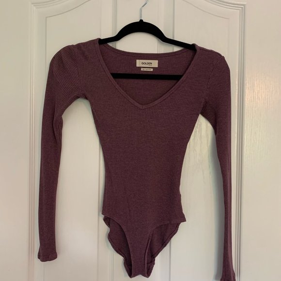 Aritzia Golden Purple Bodysuit Size XXS - Picture 1 of 3